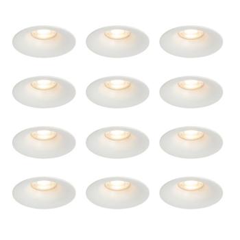 12 db-os beépíthető spotlámpa szett fehér GU10 50 mm - Gijs kép