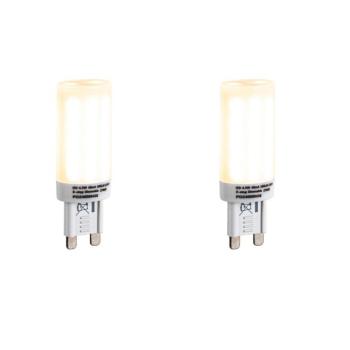 2 db G9 3 fokozatú dimmelhető LED izzó opál üveggel 4,5W 500lm 2700K kép