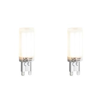 2 db G9 3 fokozatú dimmelhető LED izzó opál üveggel 4,5W 500lm 4000K kép