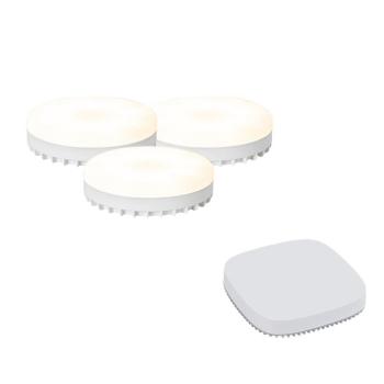 3 darabos intelligens GX53 dimmelhető LED izzókészlet RGB 9W 806LM 2700K-6500K Zigbee Smart Hub-bal kép