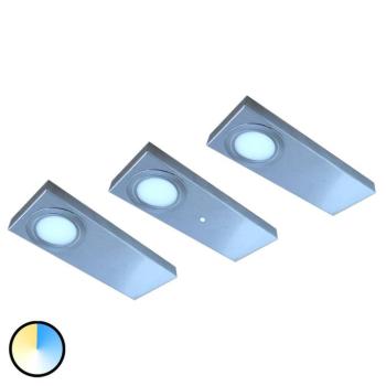 3 darabos LED-es szekrény alatti világítás készlet Tain színkapcsolóval kép