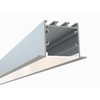 440 VL Süllyeszthető Eloxált Aluminum U Profil LED szalaghoz 2m , QUBO-SINK kép