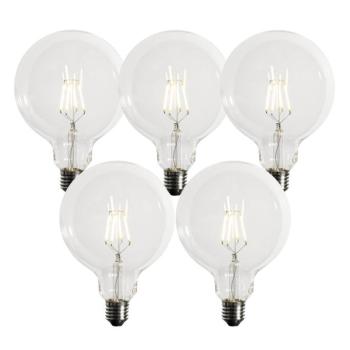 5 darab E27 dimmelhető LED izzó készlet G125 5W 450 lm 3000K kép