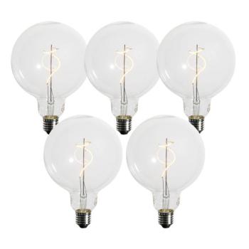 5 darabos E27 dimmelhető LED izzó készlet spirál szál G125 4W 270 lm 2200K kép