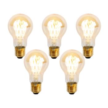 5 darabos E27 dimmelhető LED spirál izzókészlet A60 Goldline 4W 270 lm 2200K kép
