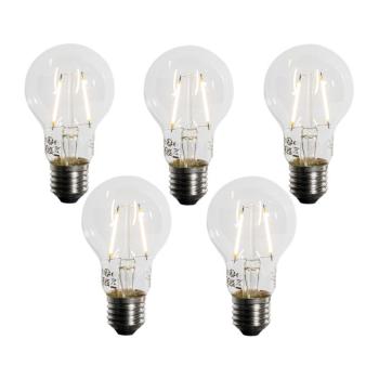 5 darabos E27 LED izzókészlet A60 alkonyatérzékelővel 2,5W 250 lm 2200K kép
