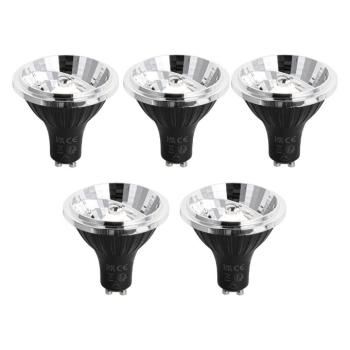 5 darabos GU10 dimmelhető LED izzó készlet 70mm 6.5W 600LM 4000K kép