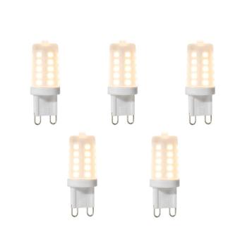 5 darabos készlet G9 dimmelhető LED izzók 3W 280 lm 2700K kép