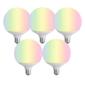 5 darabos Smart E27 LED izzó készlet G120 Matt RGBW 9W 806 lm 2700-6500K kép