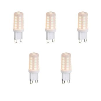 5 db dimmelhető G9 LED izzó opál üveg 1,2W 100lm 2200K kép