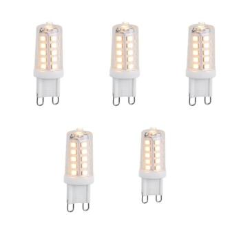 5 db dimmelhető G9 LED izzó szett 3W 250lm 3000K kép