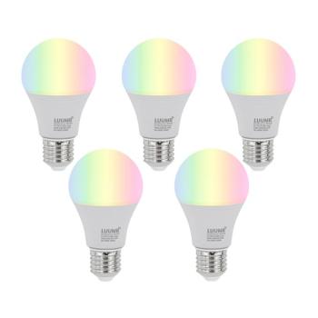 5 db E27 Dimmelhető LED Izzók A60 Opál 9W 806lm 2700-6500K kép