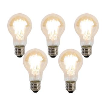 5 db E27-es, dimmelhető Kelvin LED izzó szett A60 Goldline 8W 806lm 2000-2700K kép