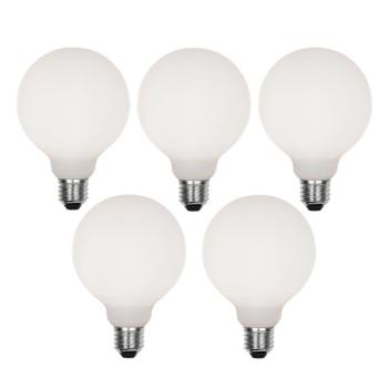 5 db E27-es dimmelhető LED izzó G95 matt 4W 430lm 2200-4000K szett kép