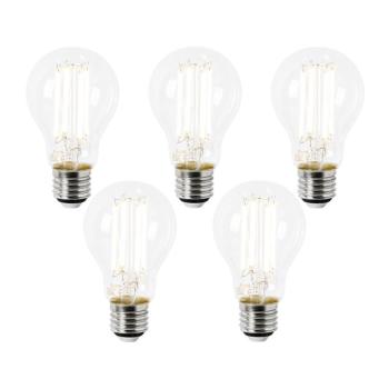 5 db E27 LED izzó szett A60 átlátszó 2,2W 470lm 2700K kép
