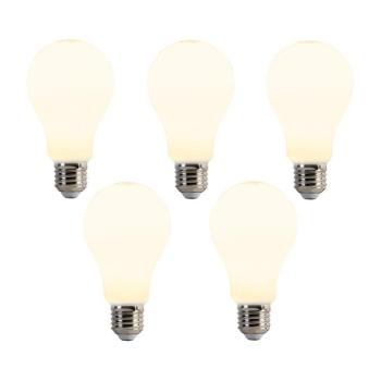 5 db E27 LED izzó szett A67 Opál 8W 900lm 2700K kép
