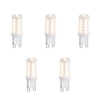 5 db G9 dimmelhető LED izzó, opál, 3W, 250 lm, 3000K kép