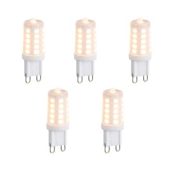 5 db G9 dimmelhető LED izzó opál üveg 3W 250lm 2200K szett kép