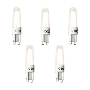 5 db G9 LED izzólámpa 2,5W 240lm 2300K kép