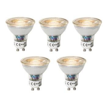 5 db GU10 dimbare LED lamp 3W 200 lm 2700K kép