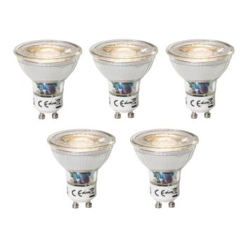 5 db GU10 dimbare LED lamp 3W 200 lm 3000K kép