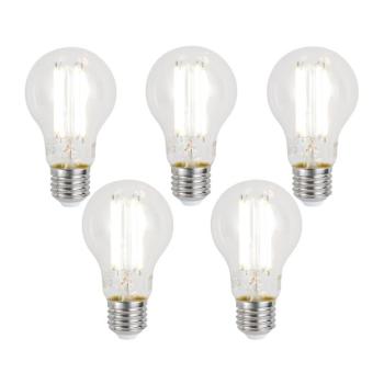 5 db Okos E27 Dimmelhető LED Izzó A60 Átlátszó 7W 806lm 2700-6500K kép