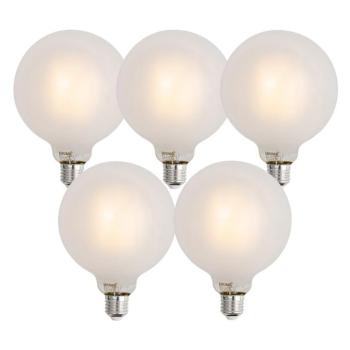 5 db Okos E27 Dimmelhető LED Izzó G125 Matt 7W 806lm 2700-6500K kép