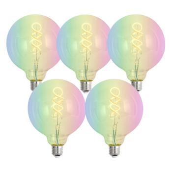 5 db Okos E27 Dimmelhető LED Izzó G125 RGBW 4W 250lm 2700K kép