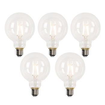 5 db-os E27-es okos LED izzó szett G95 4,5W 470lm 2700-6500K kép