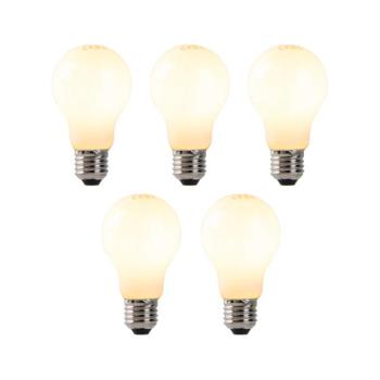 5 db-os készlet, dimmelhető E27-es LED izzók opál üveggel 7W 806 lm 2200K kép