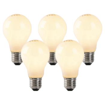 5 db-os készlet E27 LED lángszál izzó opál üveggel 3W 250lm 2200K kép