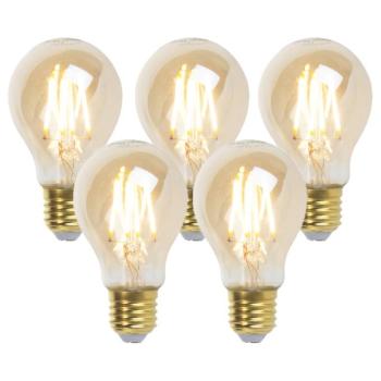 5 db-os készlet E27 szabályozható LED izzó Goldline 5W 380lm 2200K kép