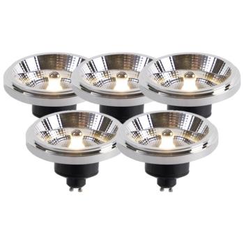5 db-os készlet GU10 LED izzó AR111 11W 820lm 3000K kép