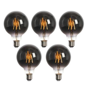 5 db-os készlet okos E27 LED izzó G95 füst 4W 60lm 1800-3000K kép
