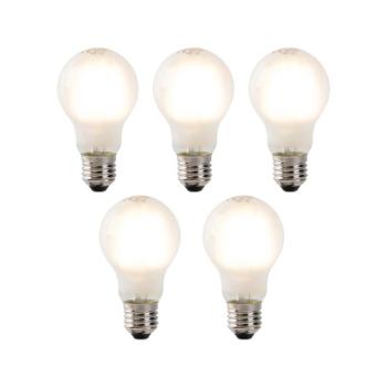 5 db-os készlet, szabályozható E27-es LED izzók, matt üveg, 4W, 320lm, 2700K kép