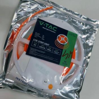 5 méter LED szalag , kültéri , 24 Volt DC , COB , 320 LED/m , DOTLESS , 10 W/m , borostyán , IP67, CSOMAGOLÁSSÉRÜLT kép