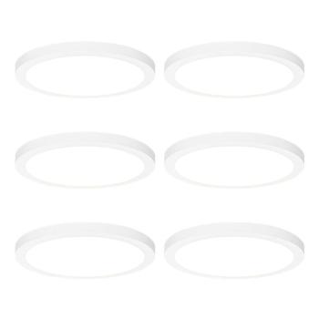 6 darabos süllyesztett vagy felületre szerelt spotlámpa készlet fehér 30 cm LED-del, 3 fokozatú Dim to Warm - Trans kép
