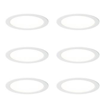 6 db beépíthető LED spotlámpa fehér 14,5 cm állítható Kelvinnel - Stephanie kép