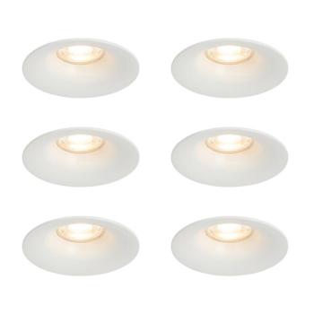 6 db fehér GU10 beépíthető spotlámpa szett 50 mm - Gijs kép