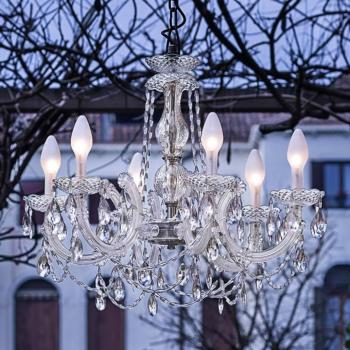 6 izzós LED kültéri csillár Drylight S6 kép