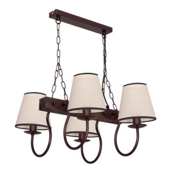  A CARIN csillár láncon 4xE14/60W/230V sötét  kép