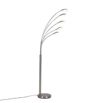 Acél állólámpa LED-del és érintőképernyős fényerő-szabályzóval - Sixties Trento kép