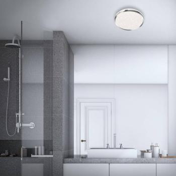Acorus LED mennyezeti lámpa, IP44, csillag dekor, Ø 28 cm kép