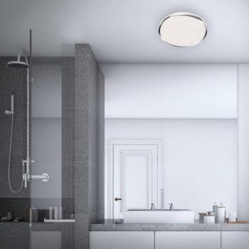 Acorus LED mennyezeti lámpa, IP44, csillag dekor, Ø 33 cm kép