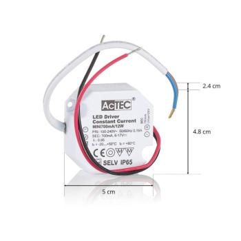 AcTEC Mini LED vezérlő CC 700mA, 12W, IP65 kép