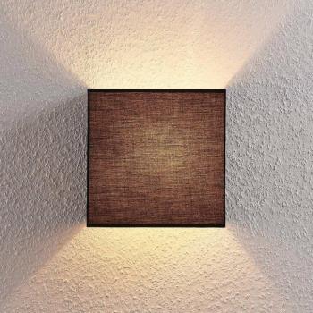 Adea fali lámpa, 25 cm, négyzet alakú, fekete kép