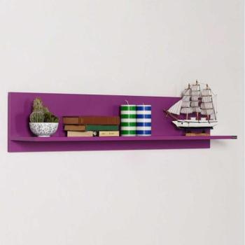 Adore Furniture Fali polc 25x120 cm lila színben  kép