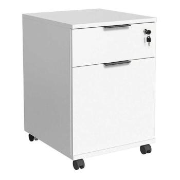 Adore Furniture Fehér irodai konténer 61x41 cm  kép