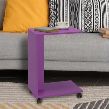 Adore Furniture Kisasztal 65x35 cm lila  kép