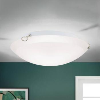 Agada mennyezeti lámpa, opál üveg, króm, 30 cm kép